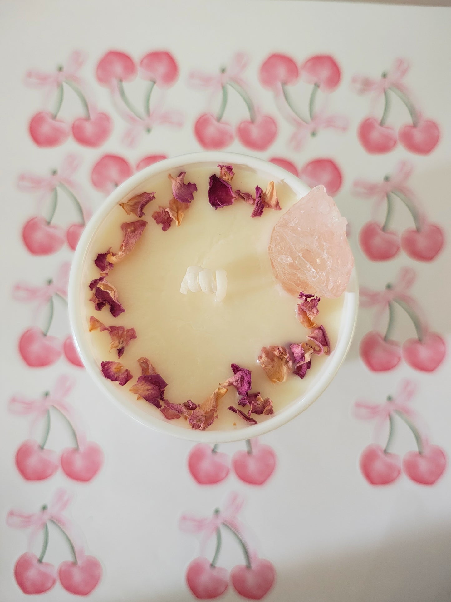 Valentine’s Day Peony Blossom Candle