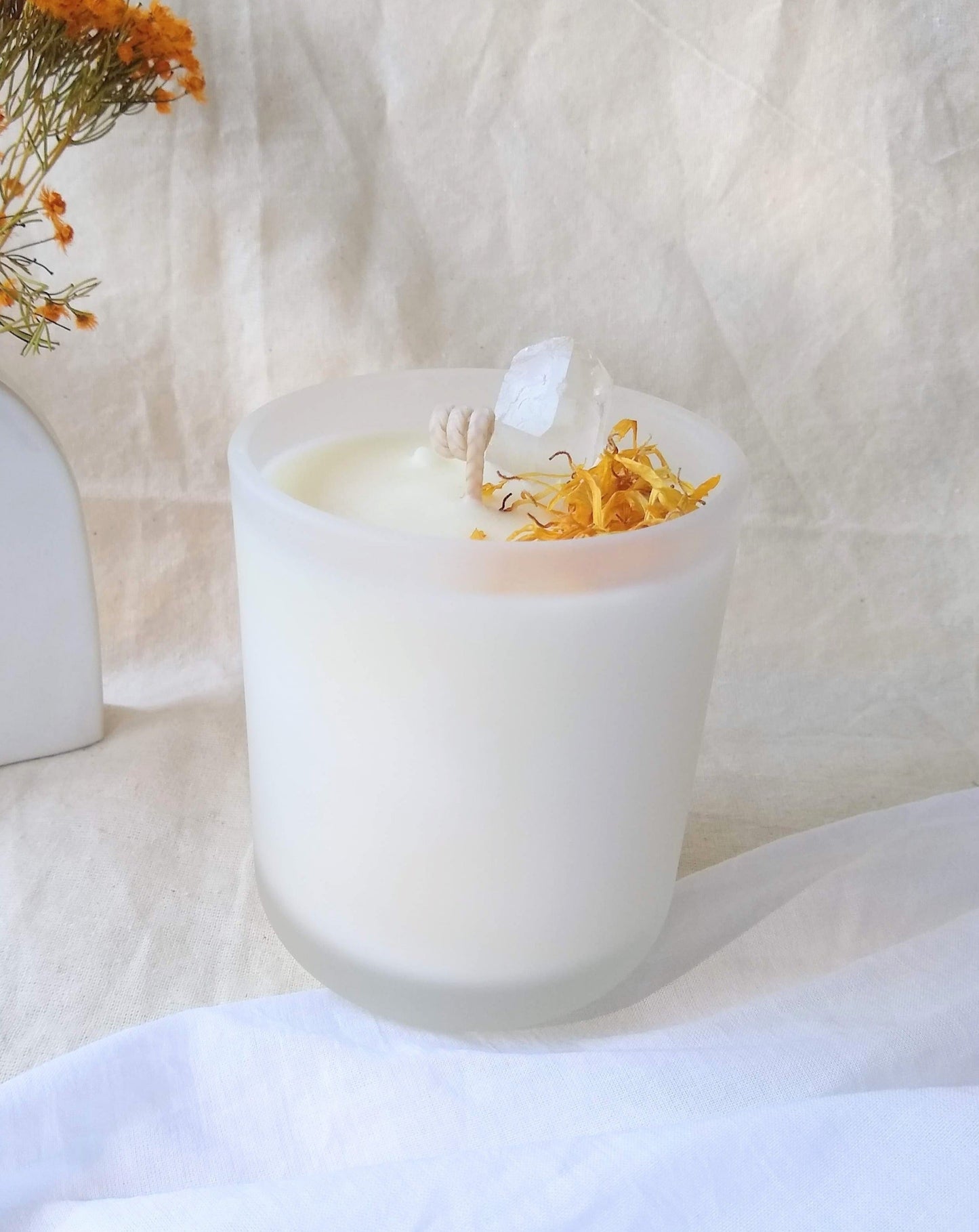 Salted Light – Caramel + Clear Quartz