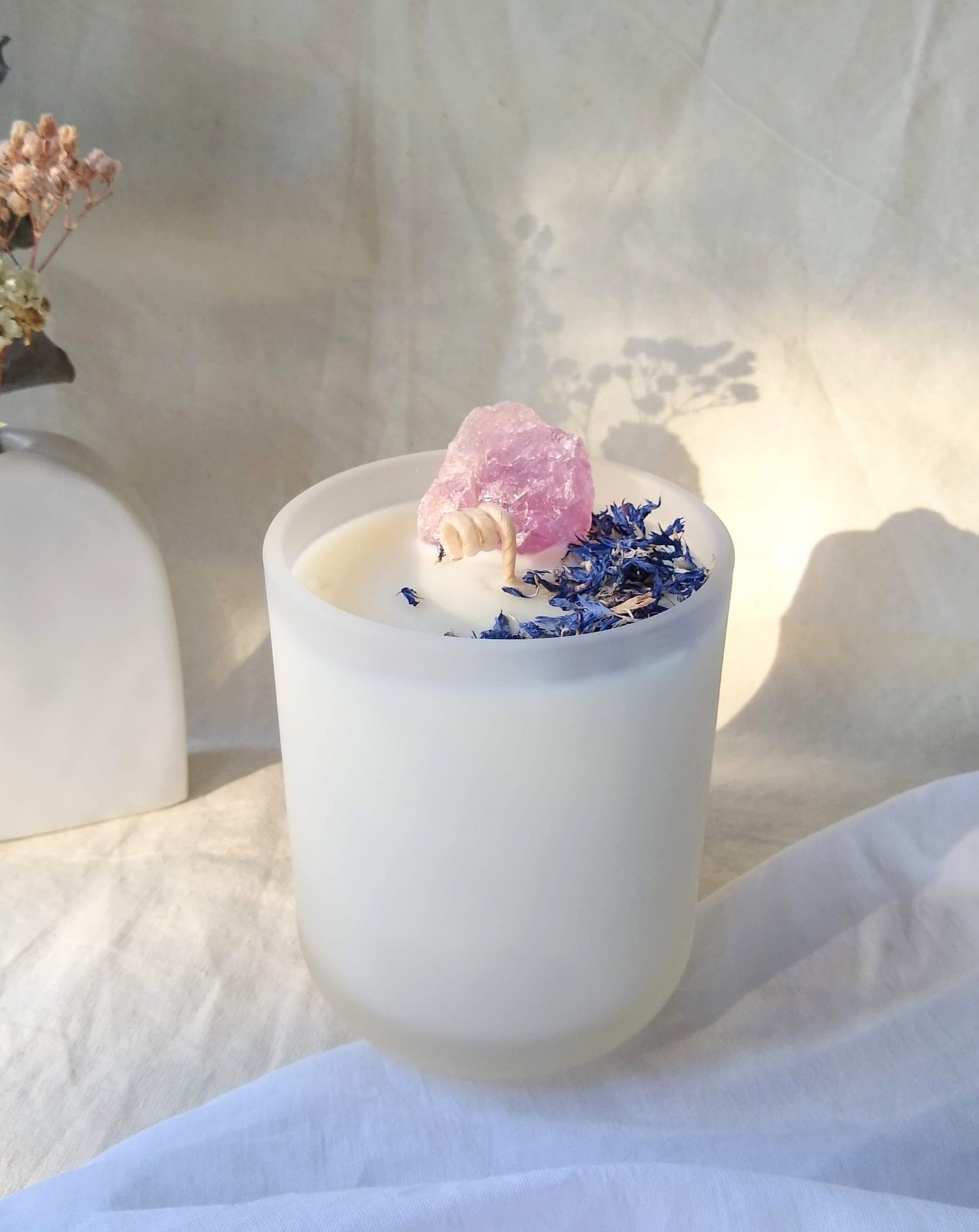 Amethyst Drift | Coconut & Lime Crystal Candle
