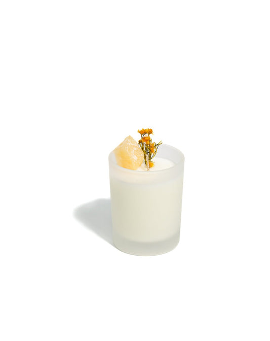 mini golden wattle soy candle